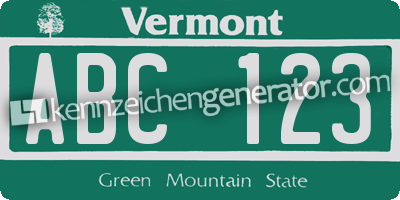 US Kennzeichen Vermont - original Nummernschild aus den USA